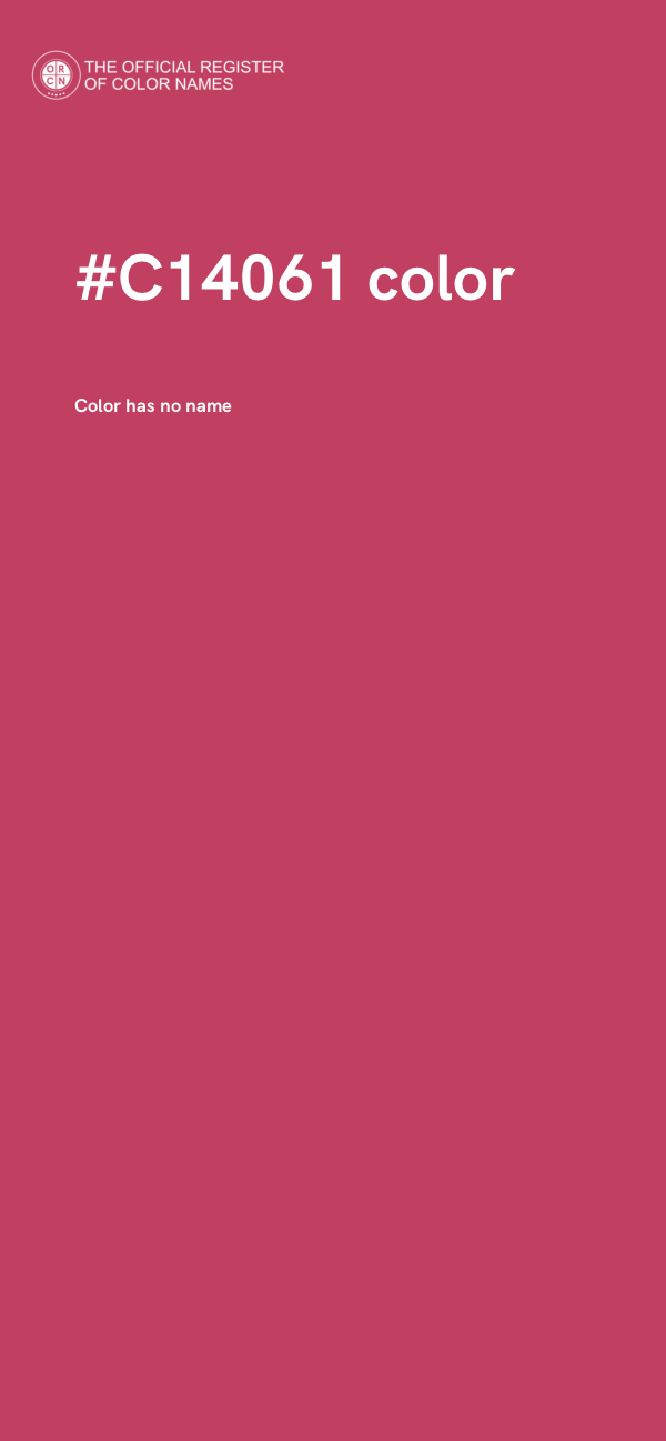 #C14061 color image