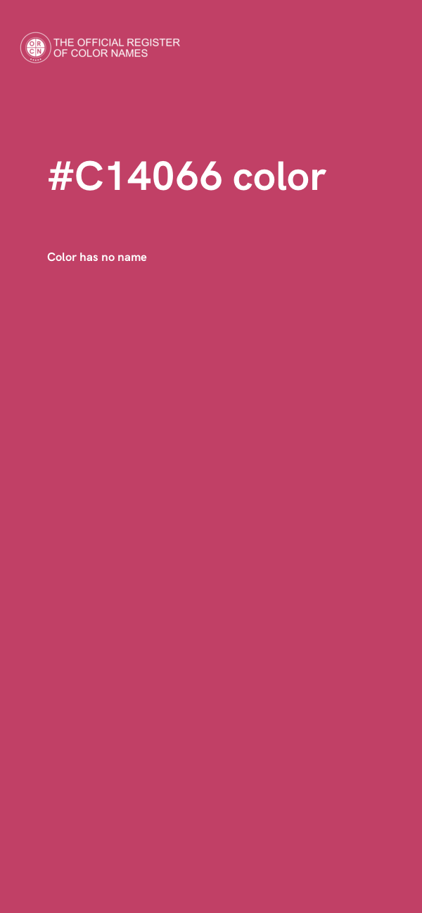 #C14066 color image