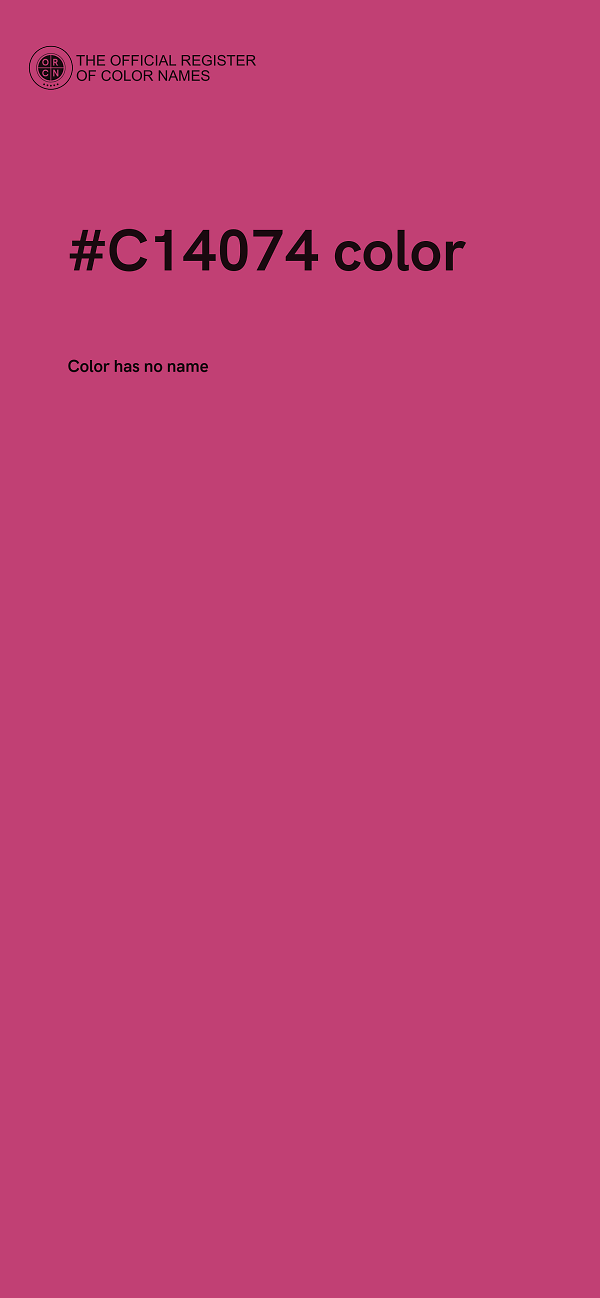 #C14074 color image