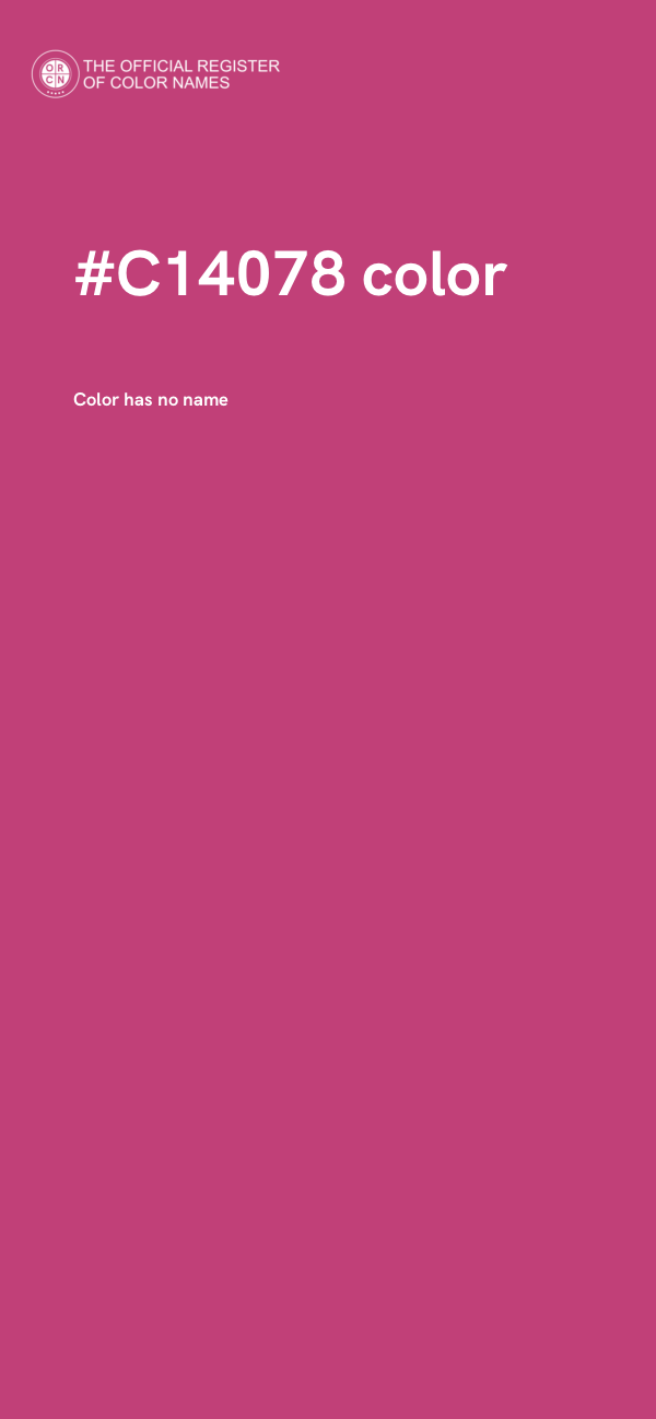 #C14078 color image