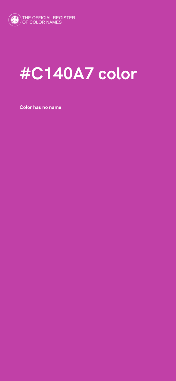 #C140A7 color image