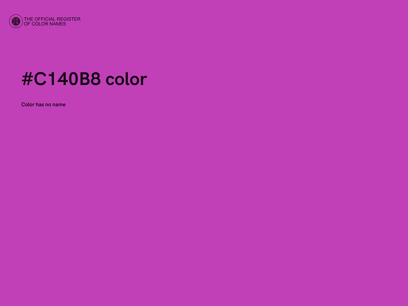 #C140B8 color image