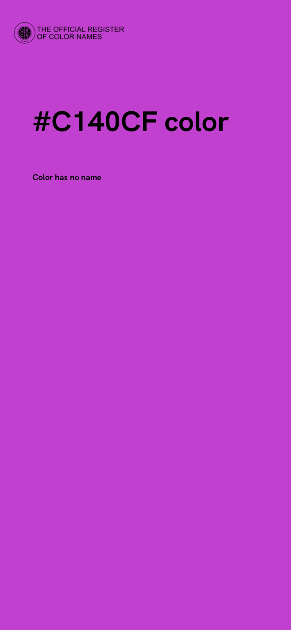#C140CF color image