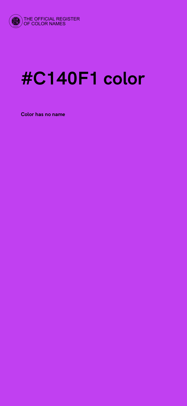 #C140F1 color image