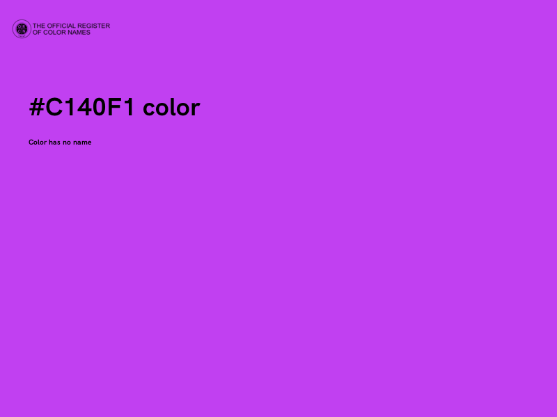 #C140F1 color image