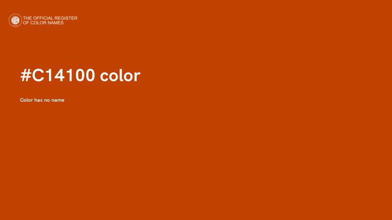 #C14100 color image