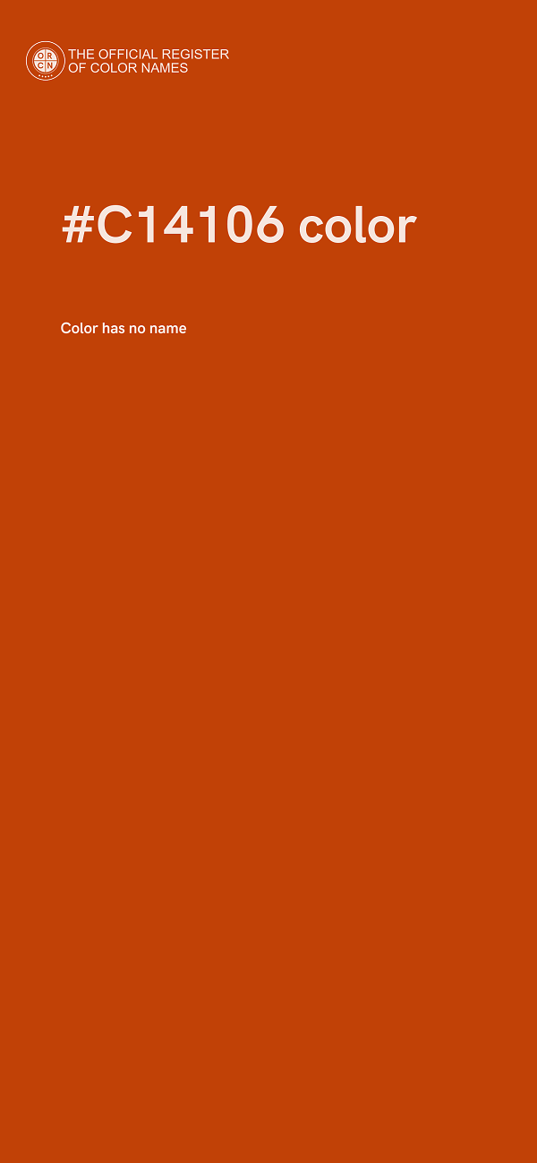 #C14106 color image