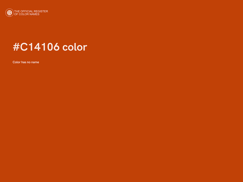 #C14106 color image
