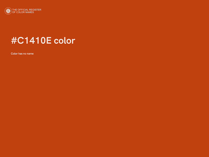 #C1410E color image