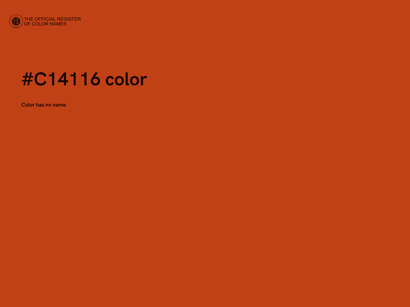 #C14116 color image