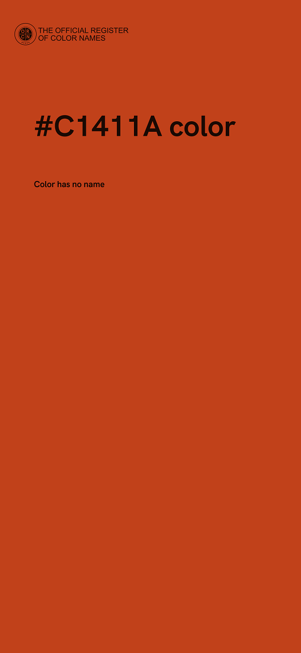 #C1411A color image