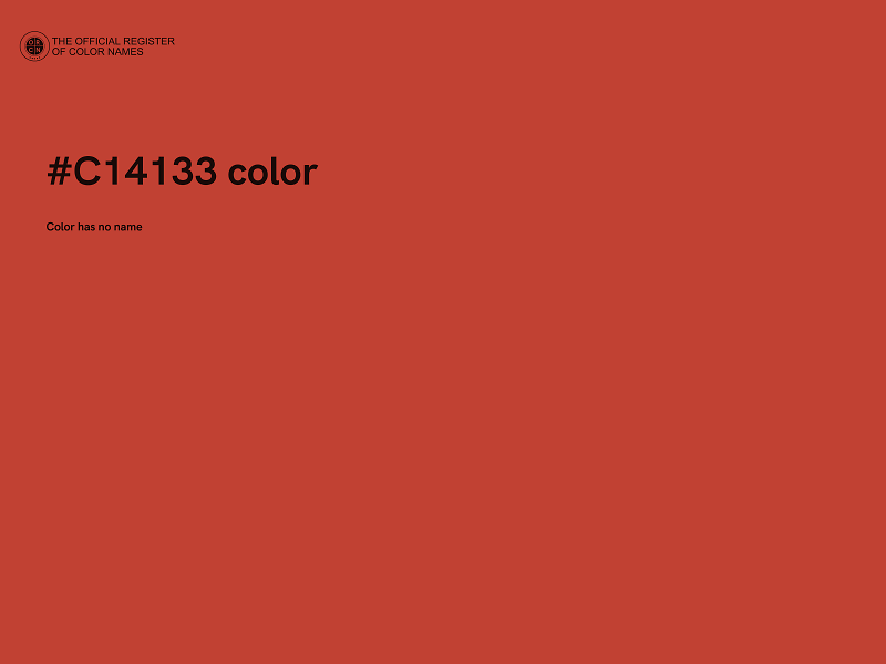 #C14133 color image