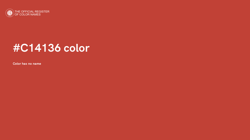 #C14136 color image