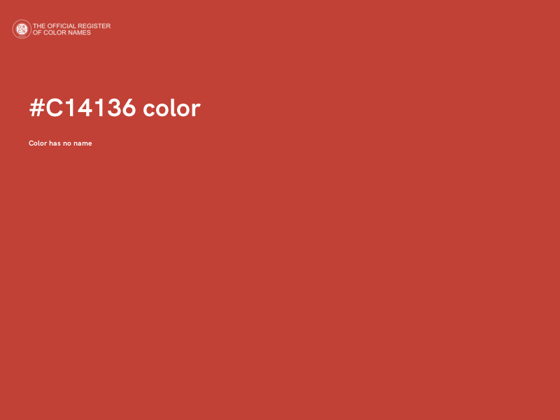 #C14136 color image