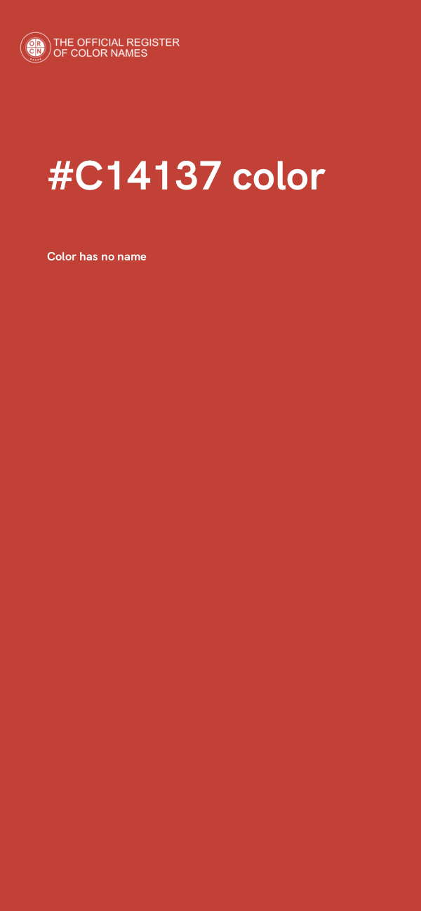 #C14137 color image