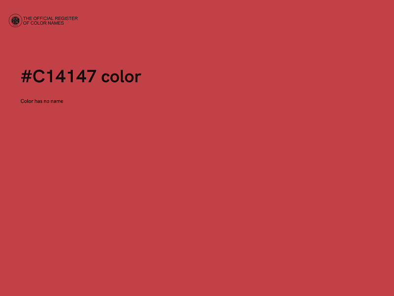 #C14147 color image