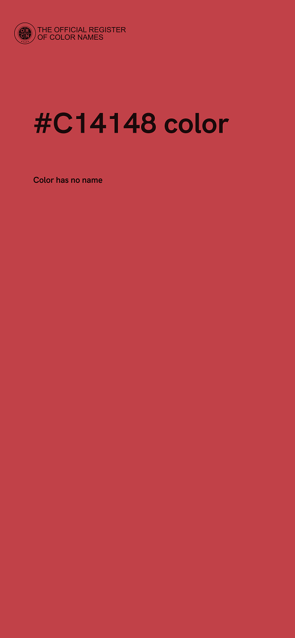 #C14148 color image