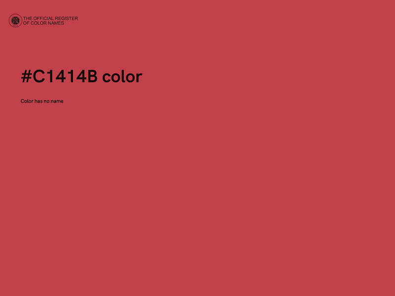 #C1414B color image