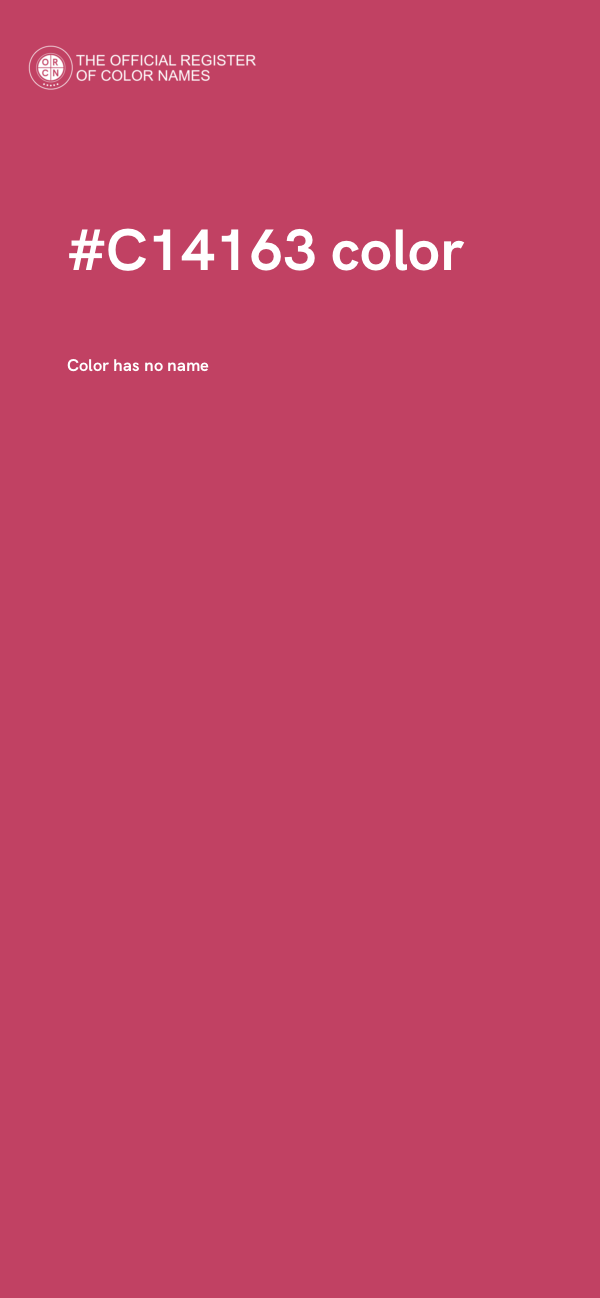 #C14163 color image
