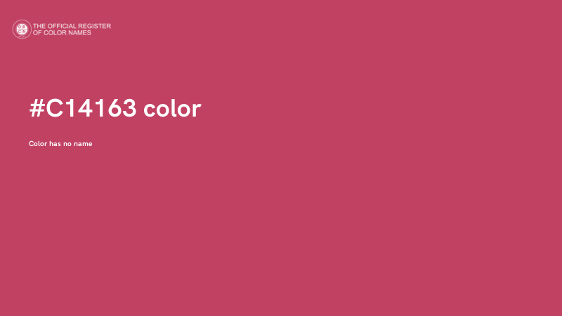 #C14163 color image