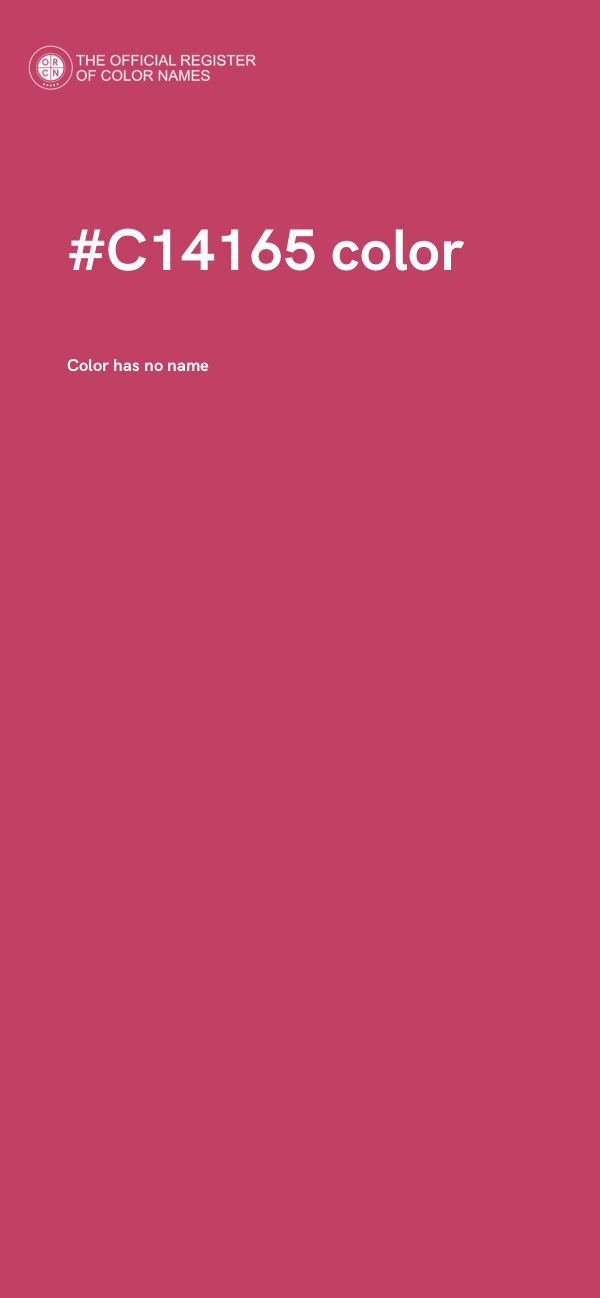 #C14165 color image
