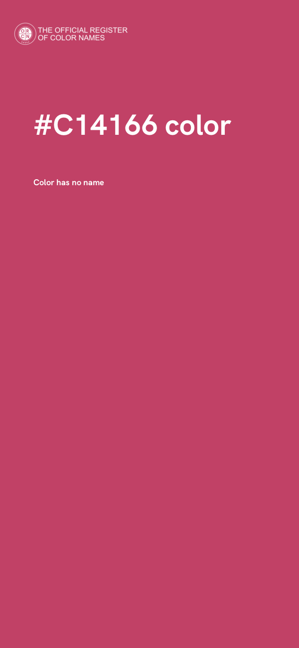 #C14166 color image