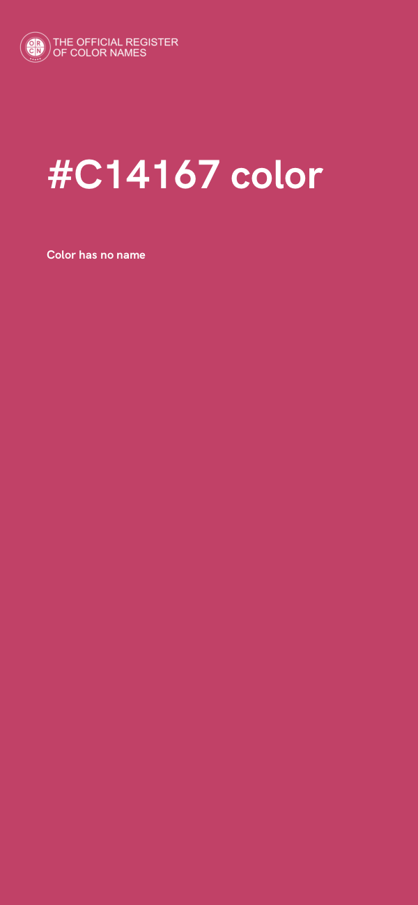 #C14167 color image