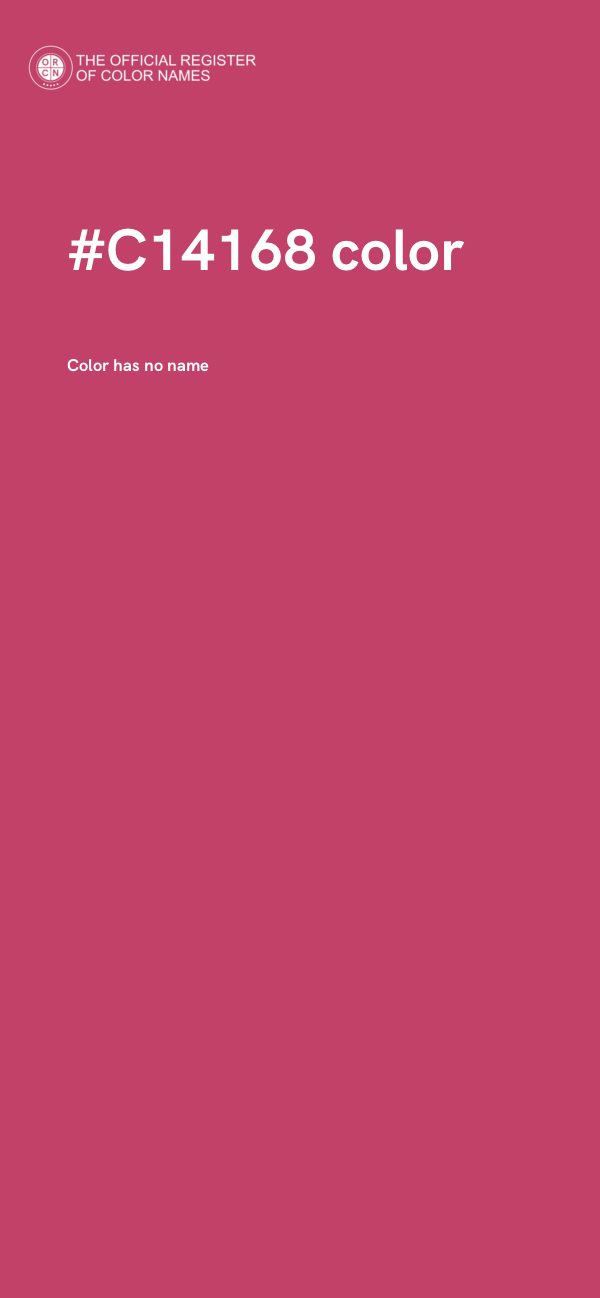 #C14168 color image