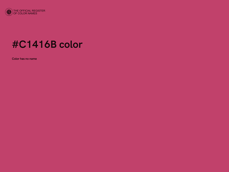 #C1416B color image