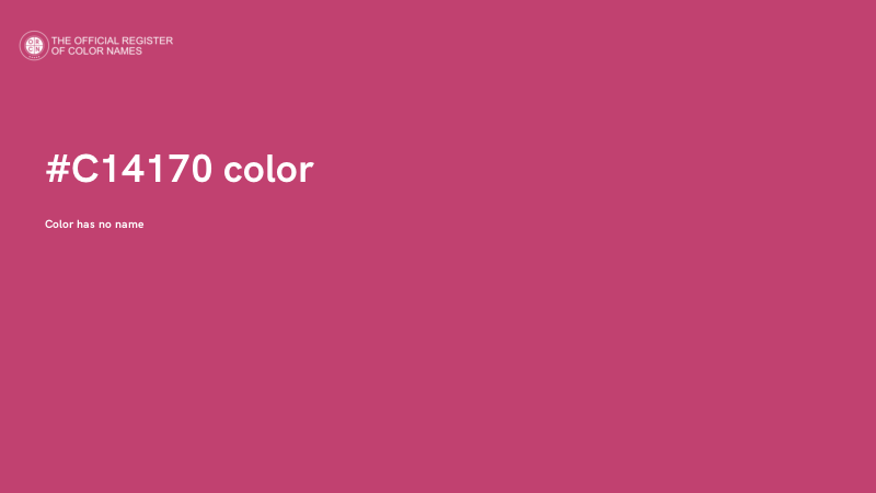 #C14170 color image
