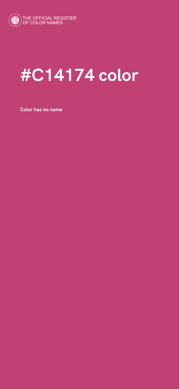 #C14174 color image