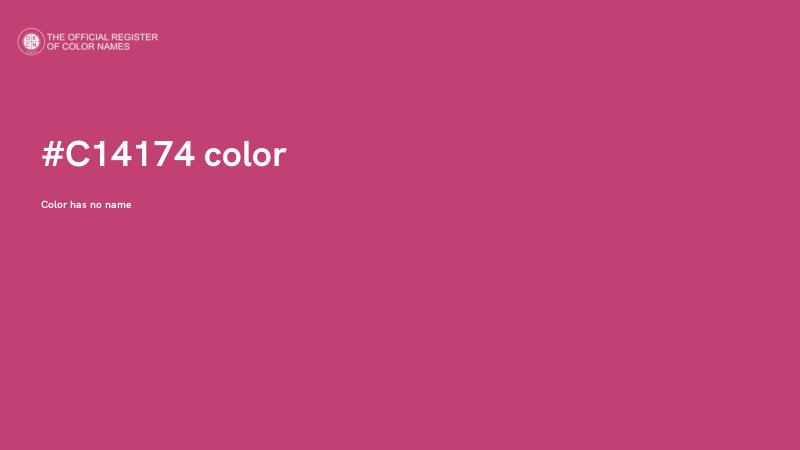#C14174 color image