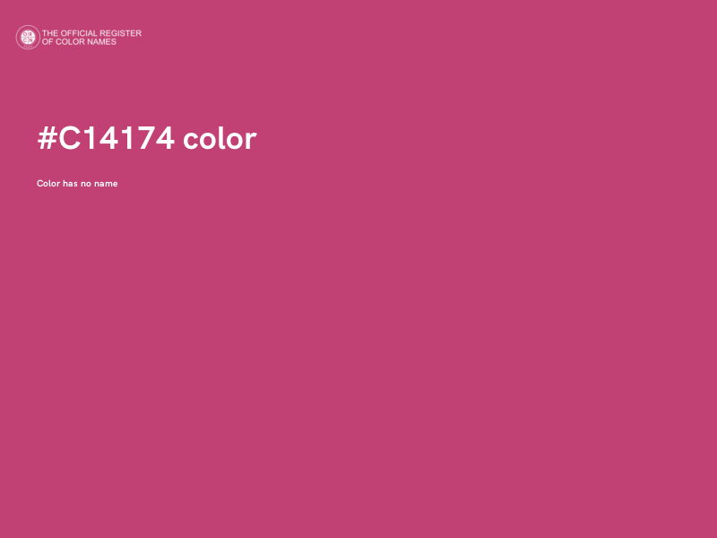 #C14174 color image