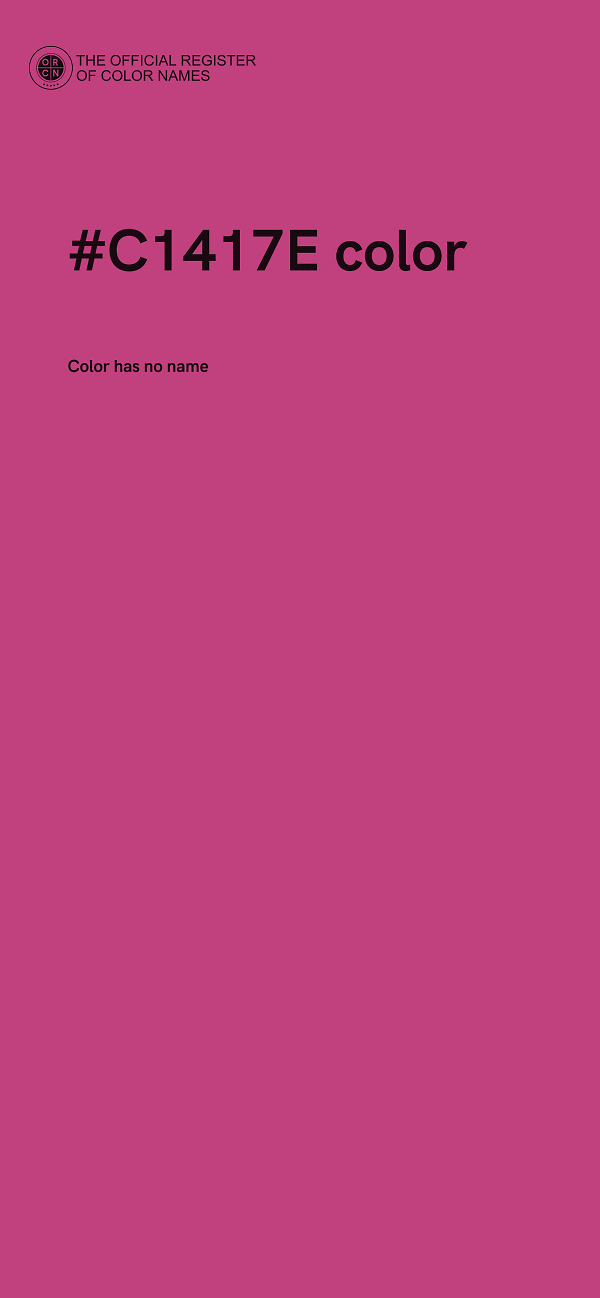 #C1417E color image
