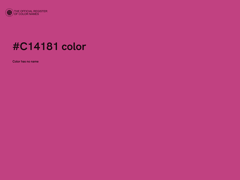 #C14181 color image