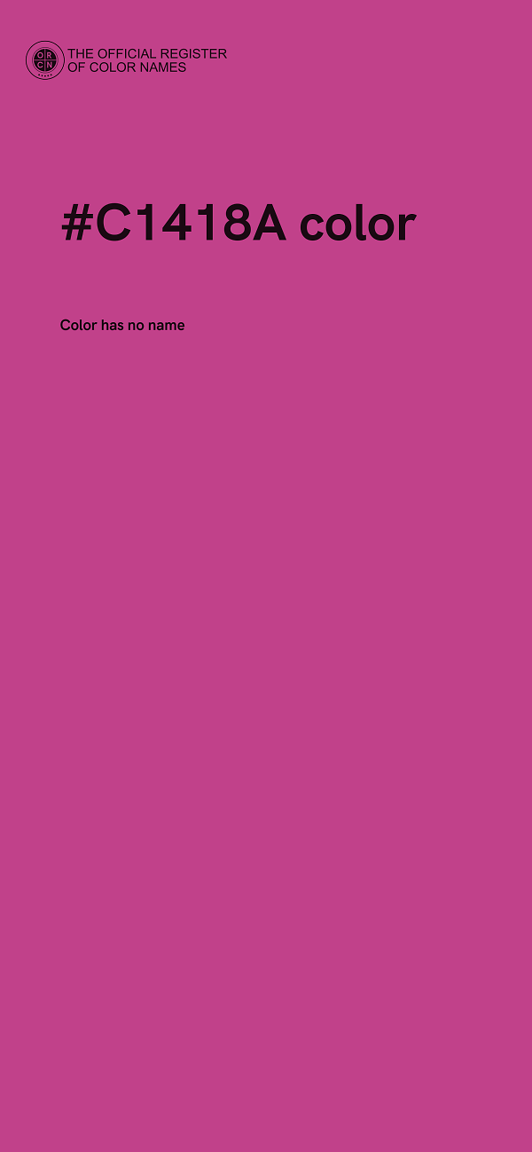 #C1418A color image