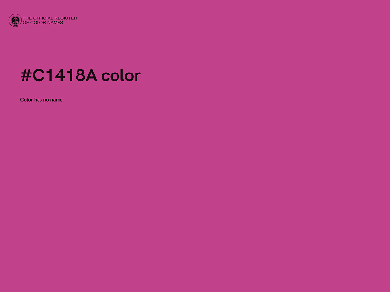 #C1418A color image