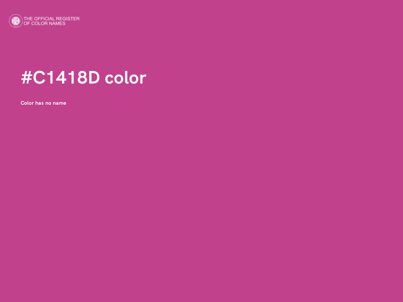 #C1418D color image