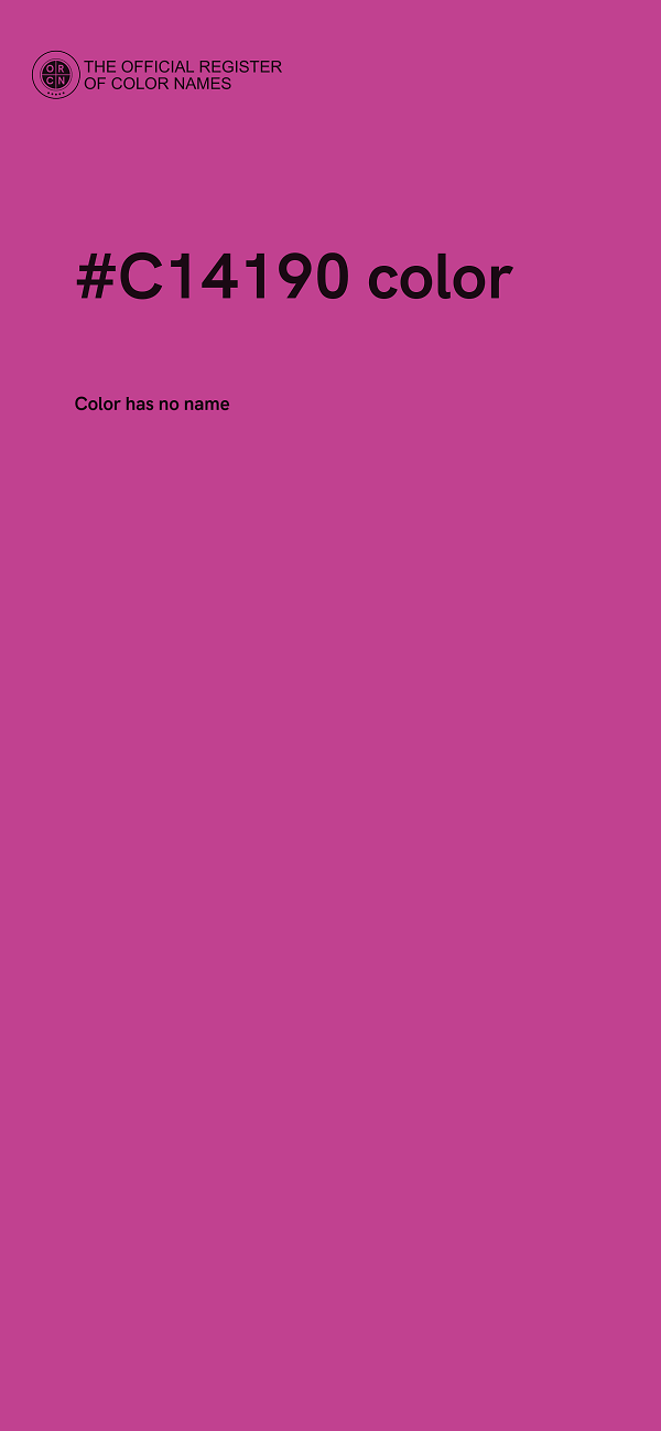 #C14190 color image