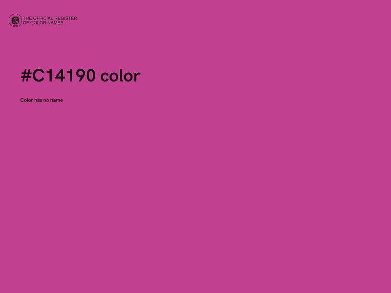 #C14190 color image