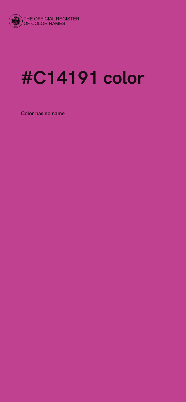 #C14191 color image
