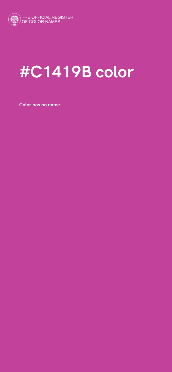 #C1419B color image