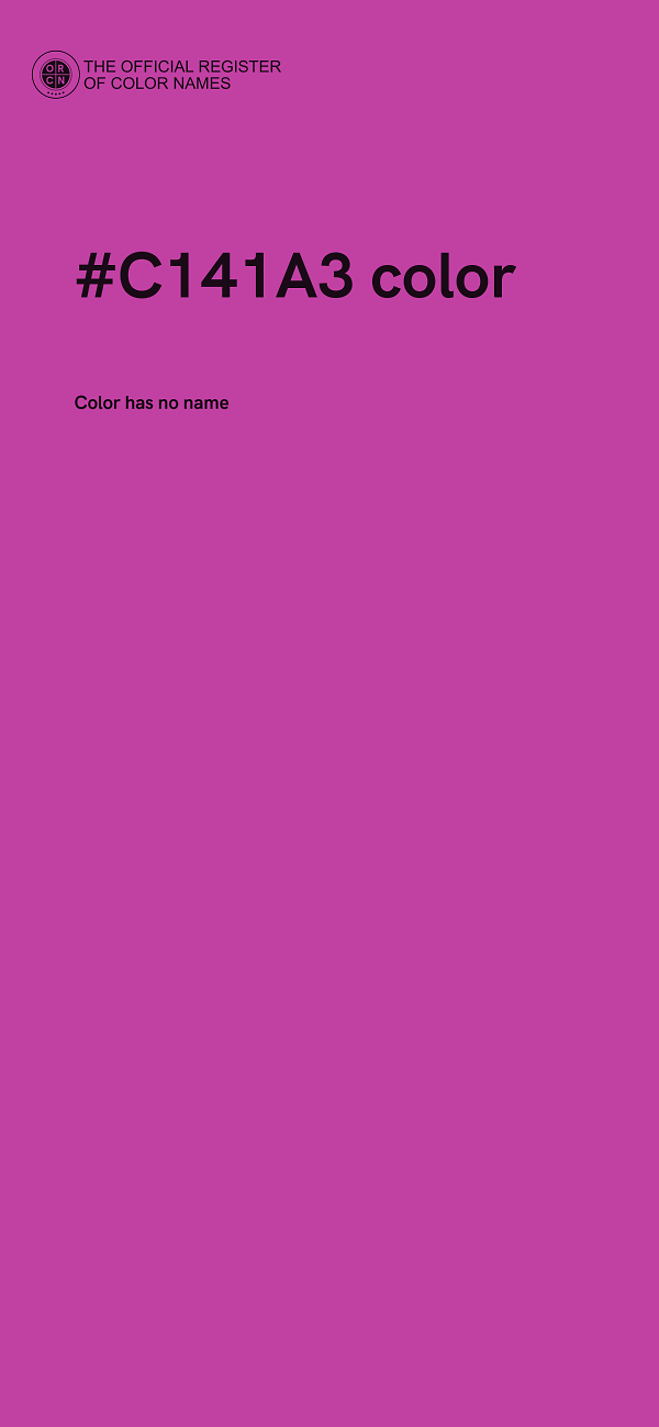 #C141A3 color image