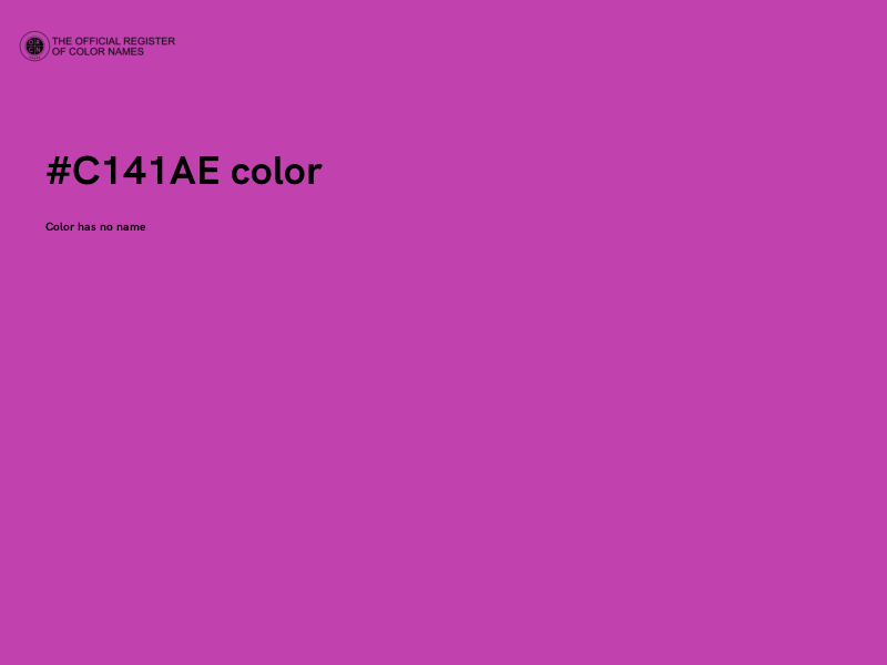 #C141AE color image