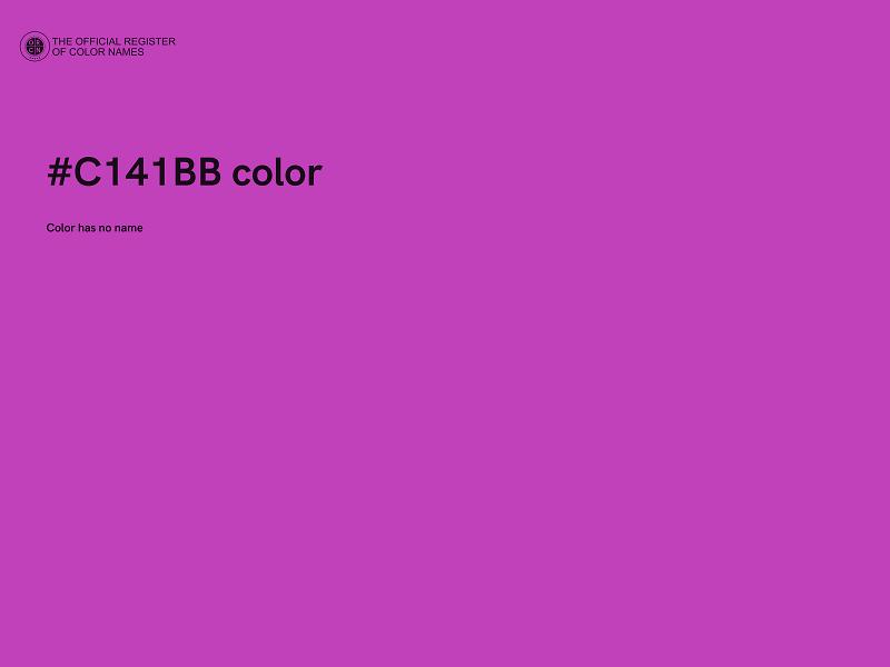 #C141BB color image