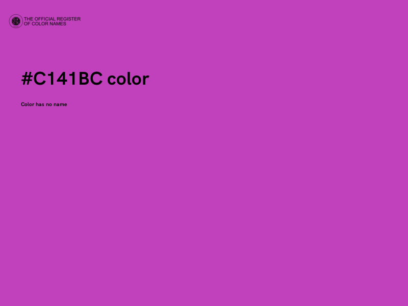 #C141BC color image