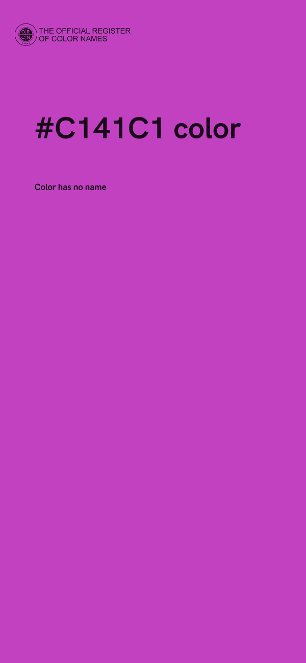 #C141C1 color image