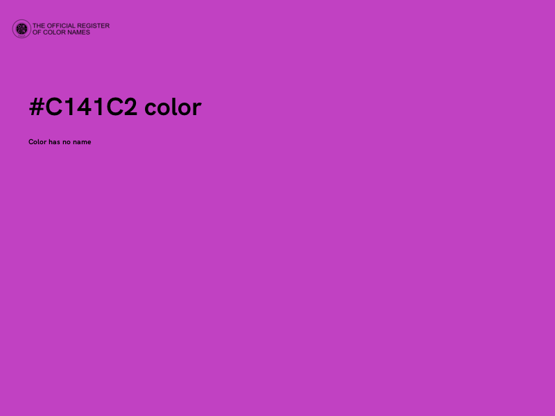 #C141C2 color image