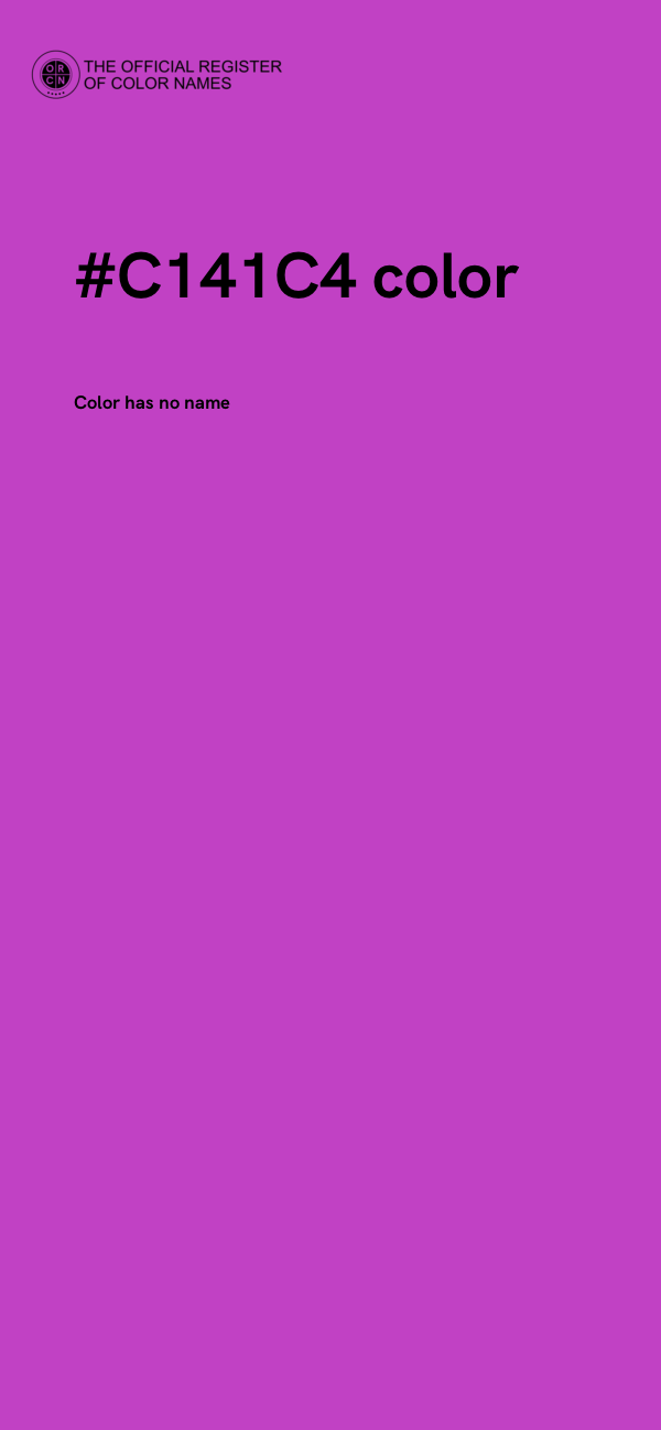 #C141C4 color image