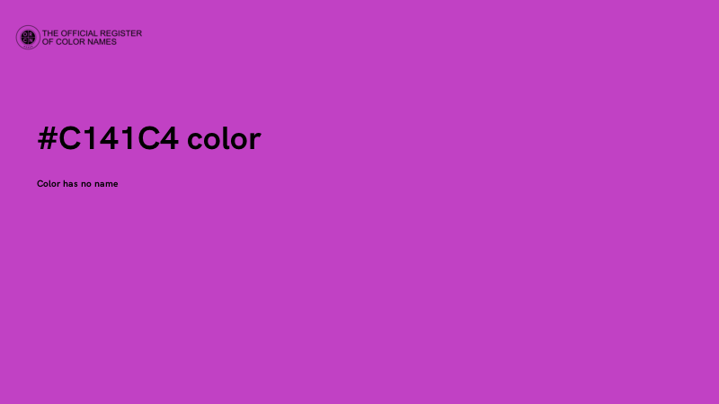 #C141C4 color image